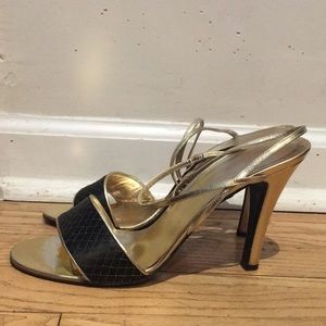 Vintage Geoffrey Beene Gold Heels
